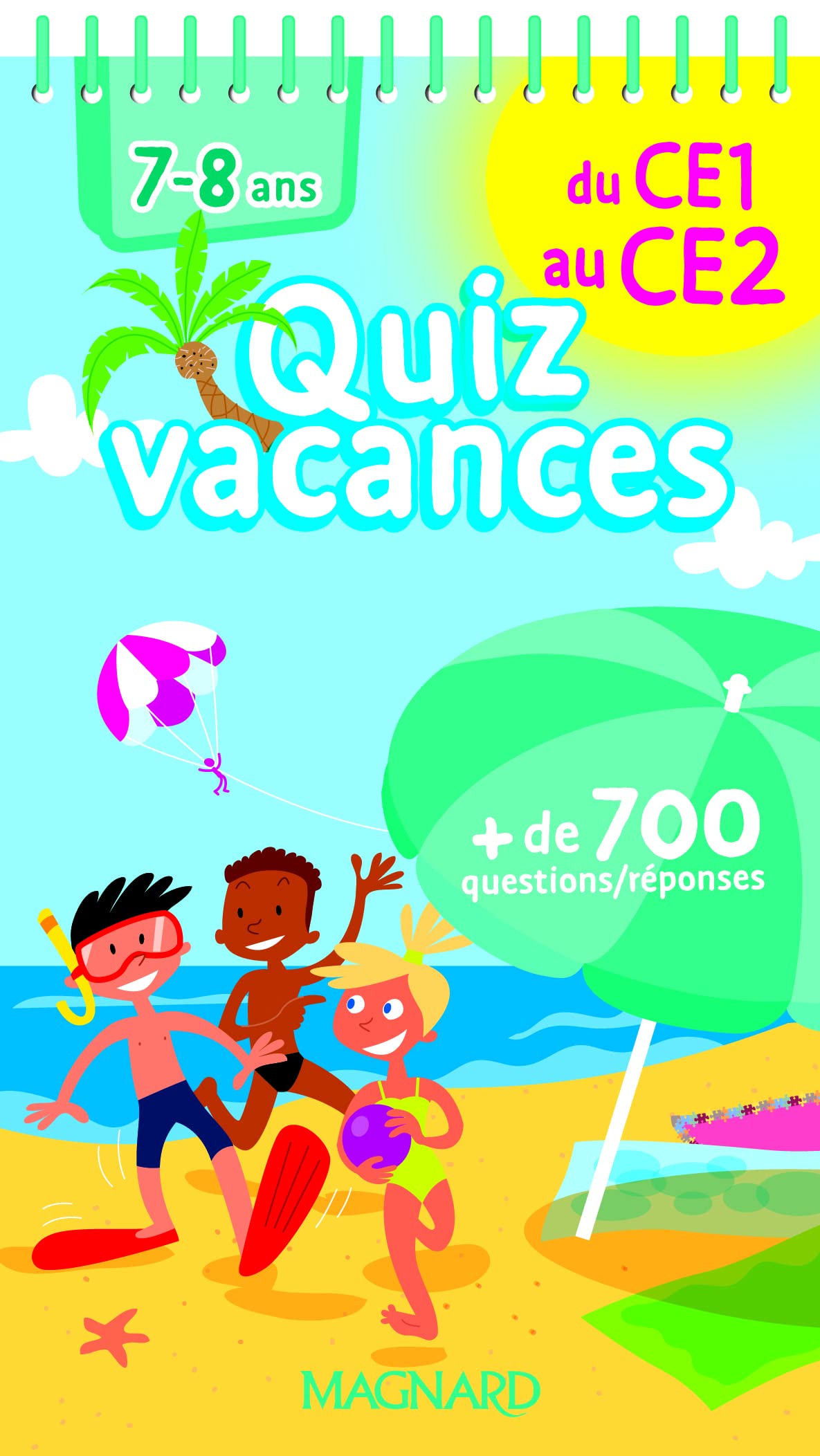 Quizz vacances du CE1 au CE2 : 7-8 ans- Cahier de vacances Study Guides