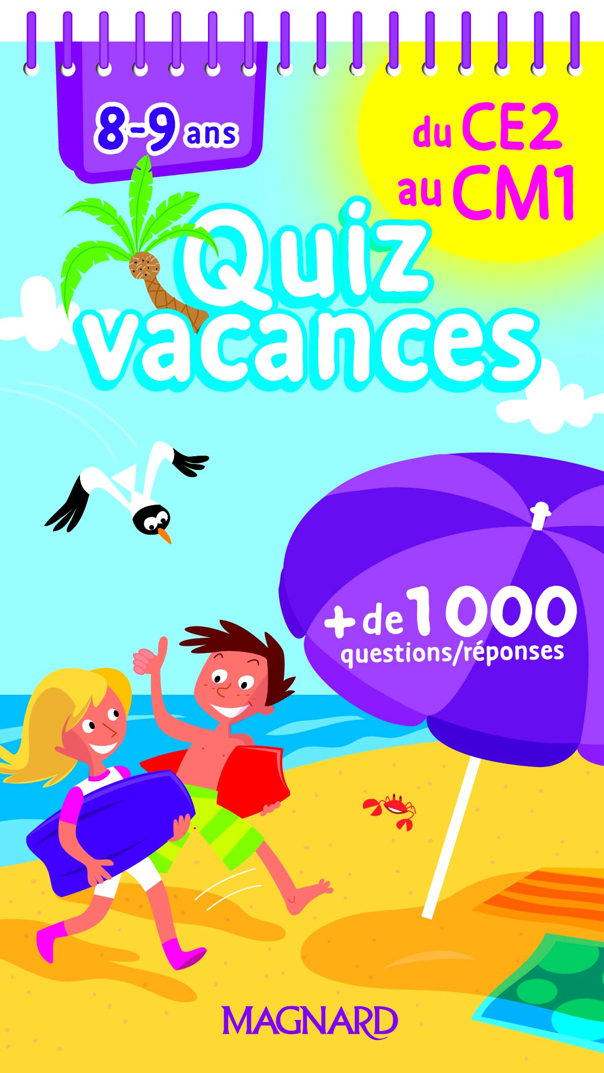 Quizz vacances du CE2 au CM1 : 8-9 ans- Cahier de vacances book