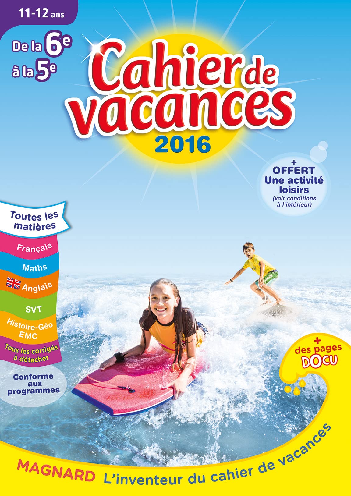 Cahier de vacances - De la 6e à la 5e Professional & Reference Books