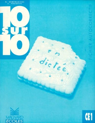 10 sur 10 en dictée, CE1 : fichier autocorrectif Books
