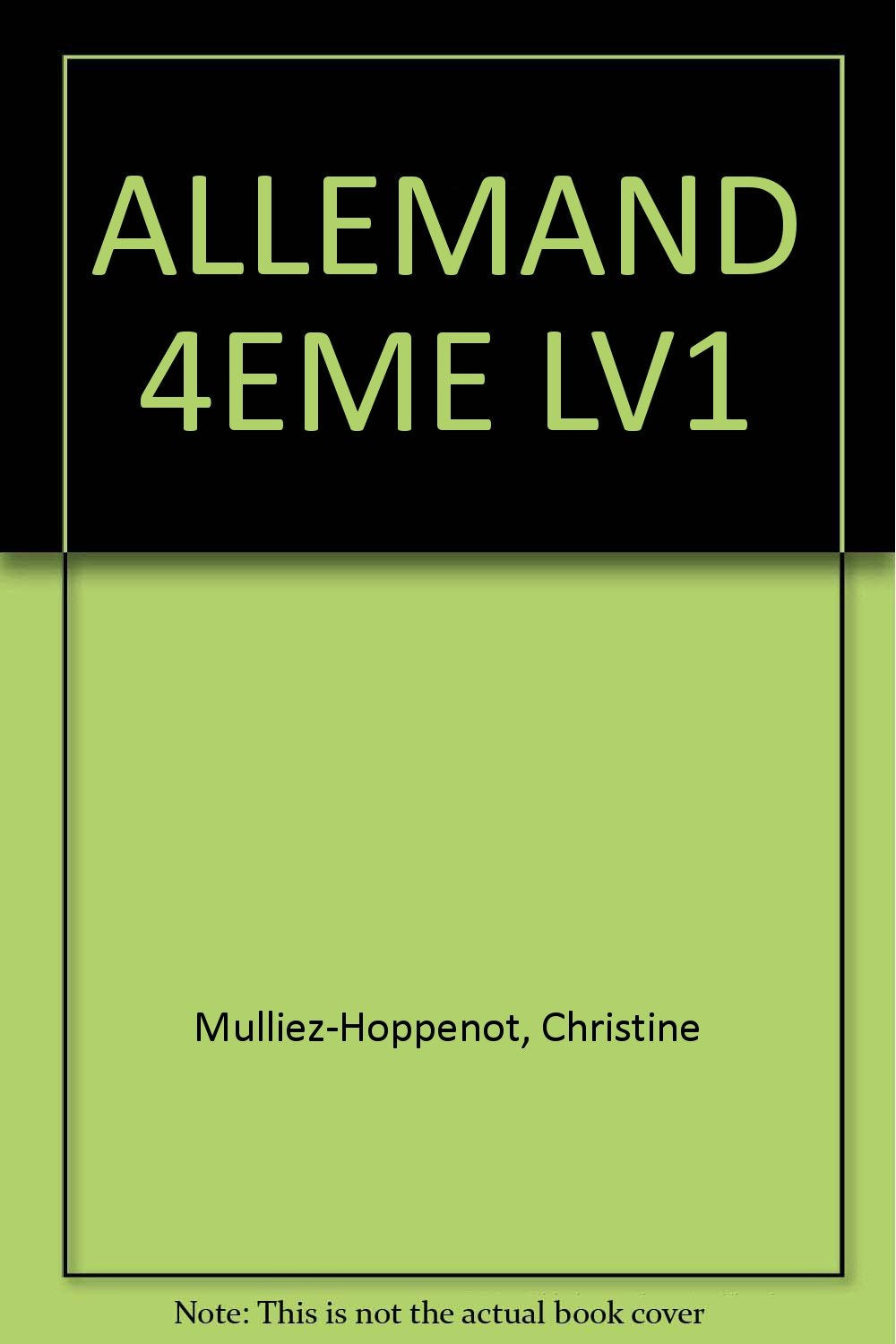 Cahier du jour, cahier du soir allemand 4e, LV1 Books