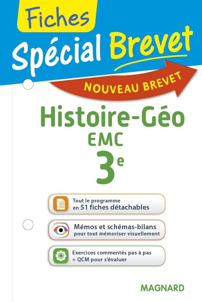 Spécial Brevet - Fiches Histoire-Géo EMC 3e - Nouveau programme 2016 book