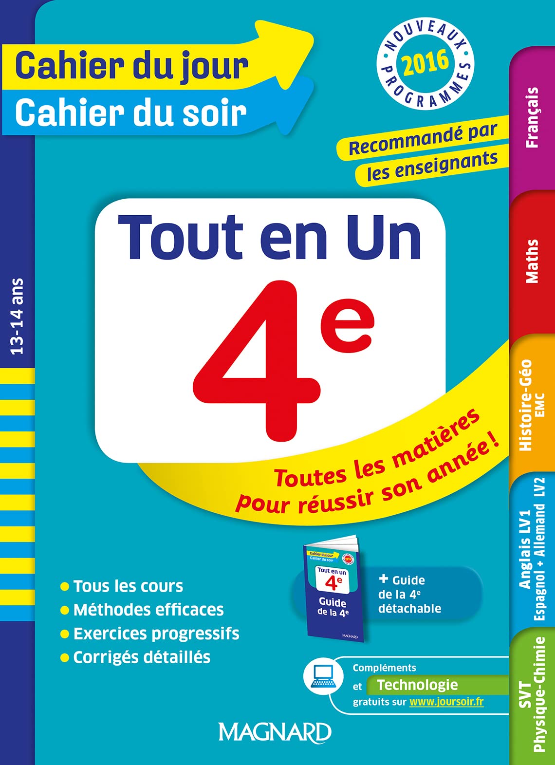 Cahier du jour/Cahier du soir Tout en Un 4e - Nouveau programme 2016 book