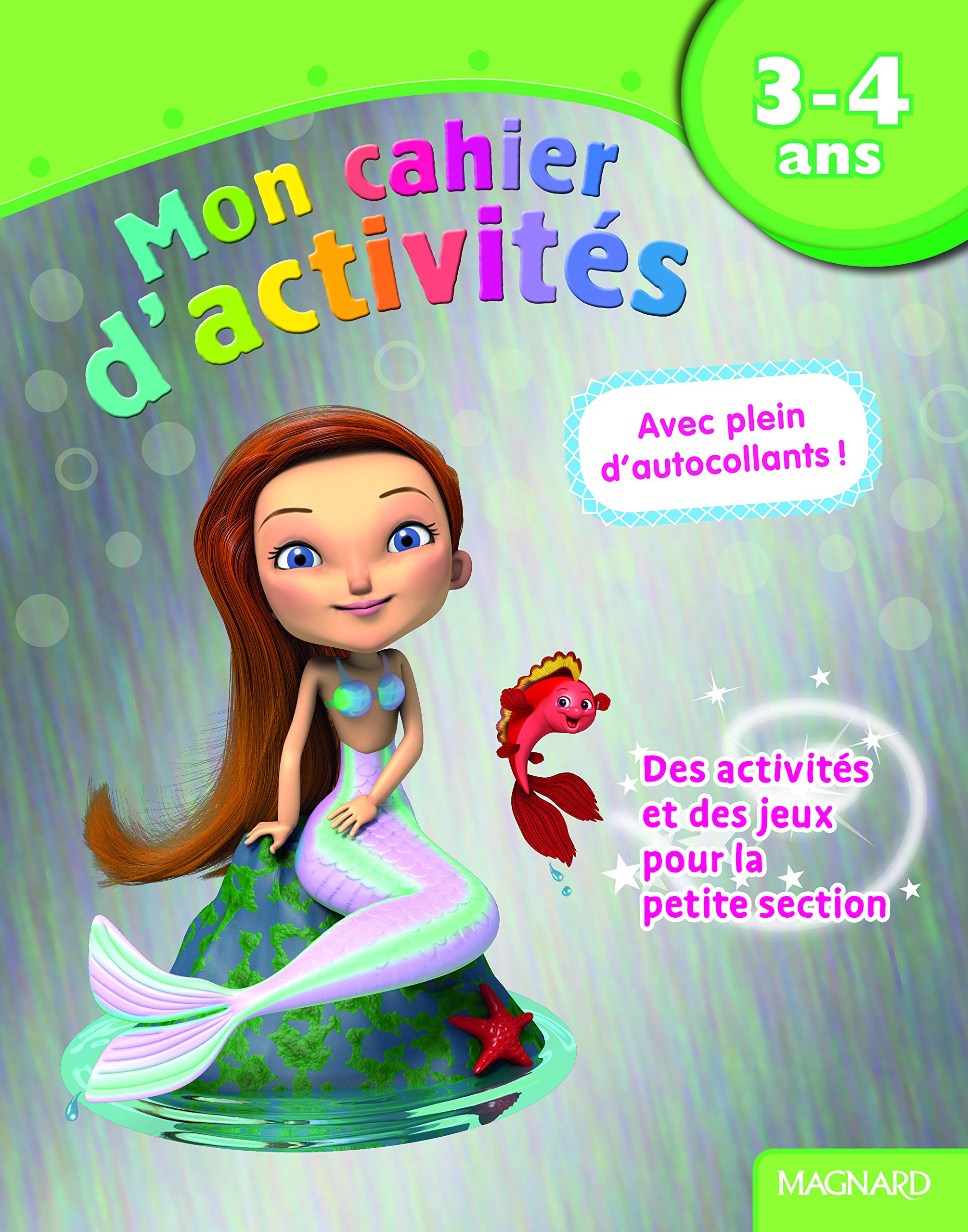 Mon cahier d'activités 3-4 ans - Sirène book
