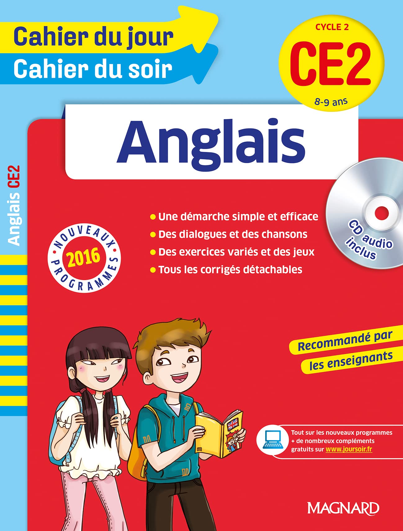 Cahier du jour/Cahier du soir Anglais CE2 - Nouveau programme 2016 book