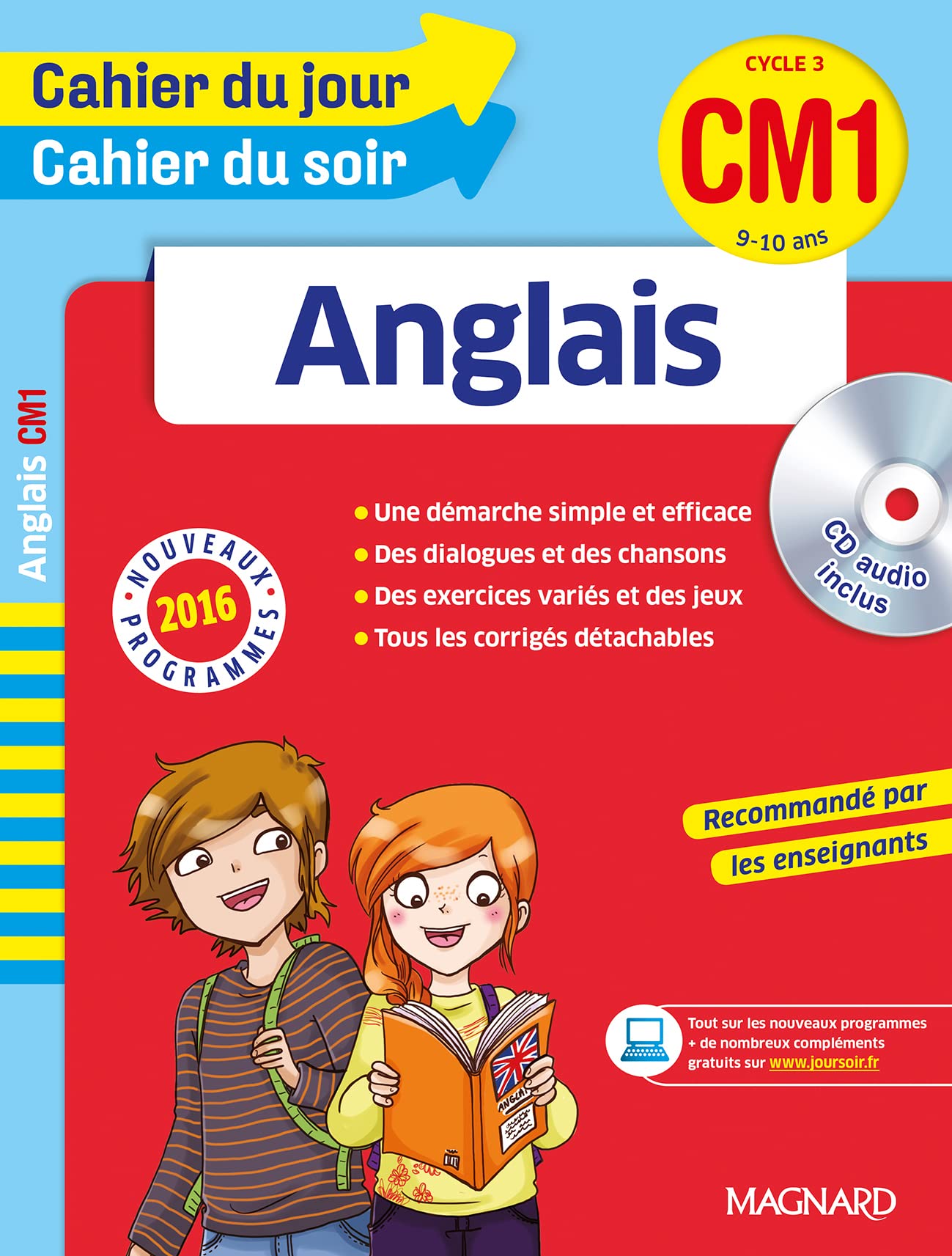 Cahier du jour/Cahier du soir Anglais CM1 - Nouveau programme 2016 book