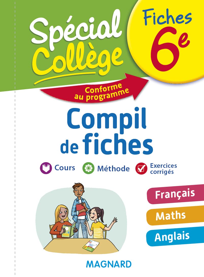 Spécial Collège Compil de fiches 6e: Français, Maths, Anglais Professional & Reference Books
