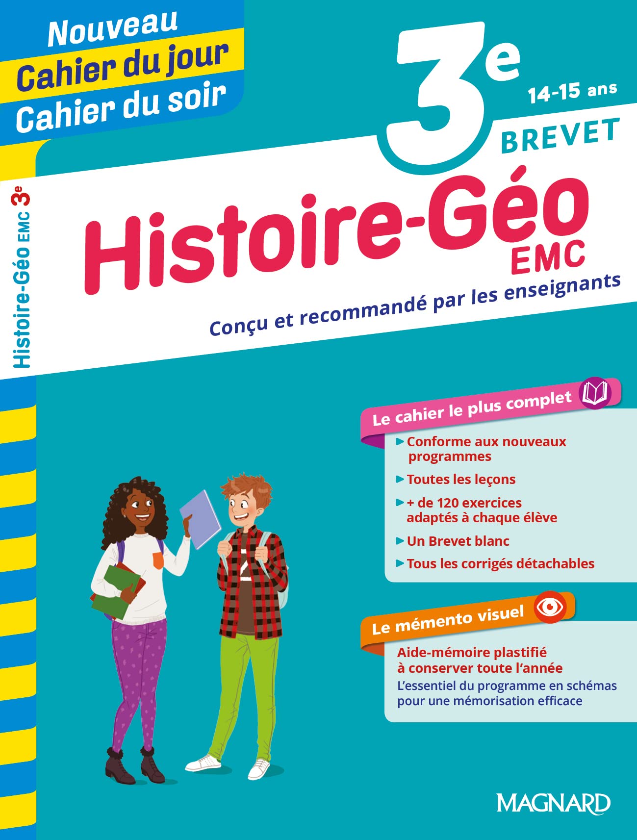 Histoire-Géographie-EMC 3e - Cahier du jour Cahier du soir Professional & Reference Books