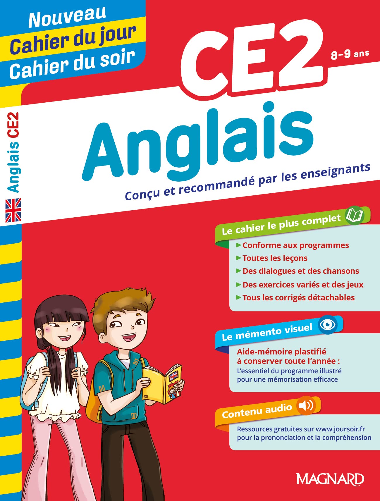 Anglais CE2 - Nouveau Cahier du jour Cahier du soir: Conçu et recommandé par les enseignants Professional & Reference Books