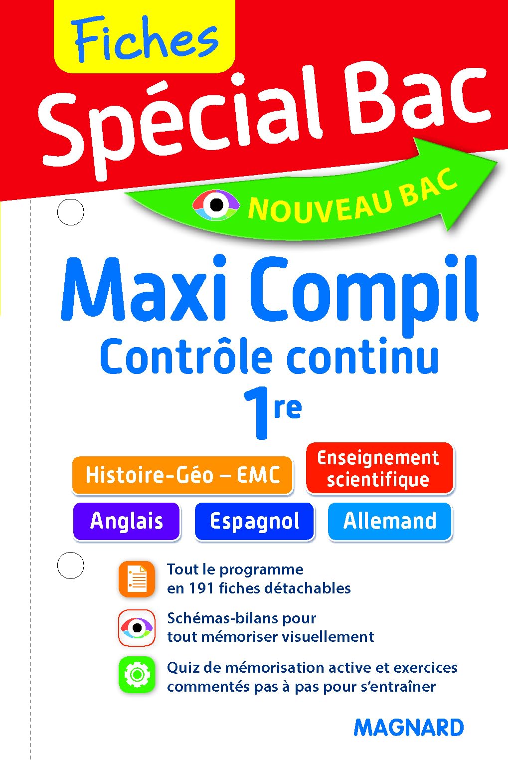 Spécial Bac Maxi Compil de Fiches contrôle continu 1re: cours ultra-visuel, c cc Professional & Reference Books