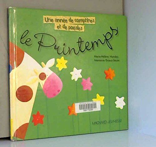 Une année de comptines et de poésies : le printemps book