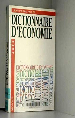 Dictionnaire d'économie book