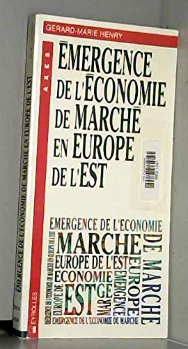 Emergence de l'économie de marché en Europe de l'Est book
