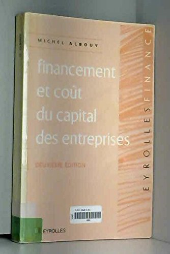 Financement et coût du capital des entreprises book