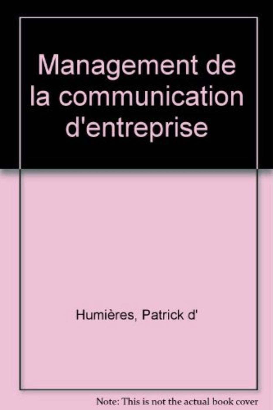 Management De La Communication D'Entreprise book