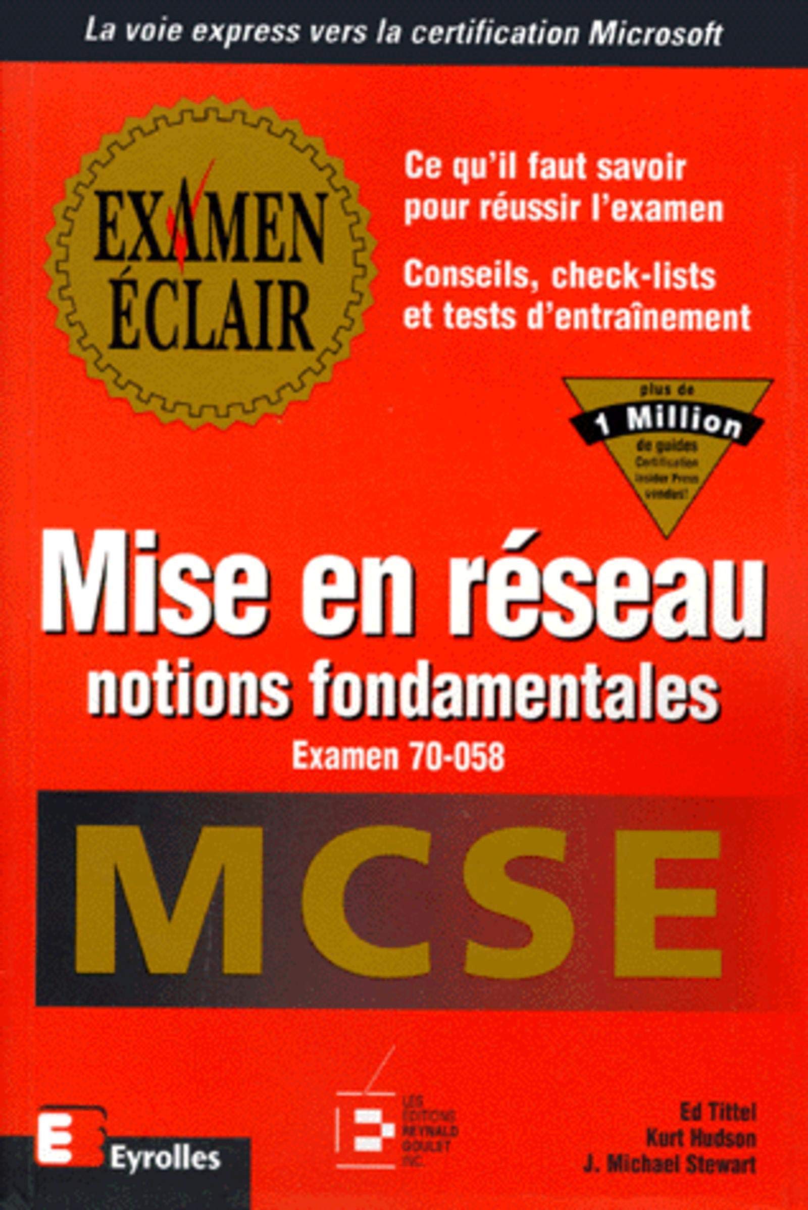 MCSE examen éclair, mise en réseau, notions fondamentales (examen 70-058) book