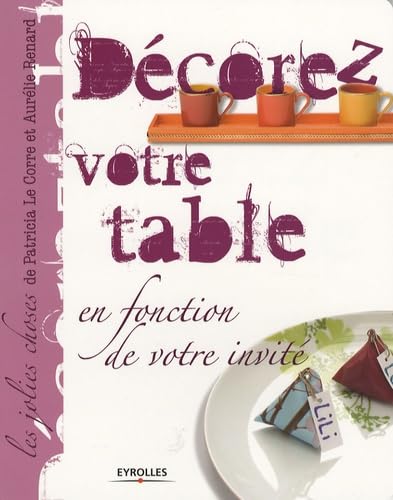 Décorez votre table: En fonction de votre invité book