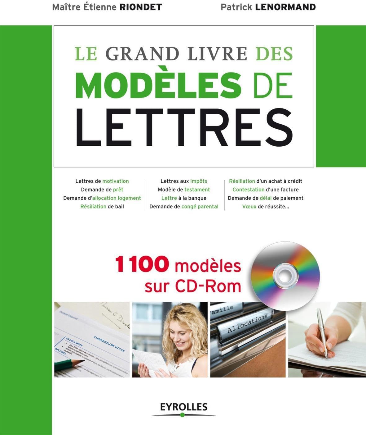 Le grand livre des modèles de lettres. 1100 modèles sur cd-rom. book