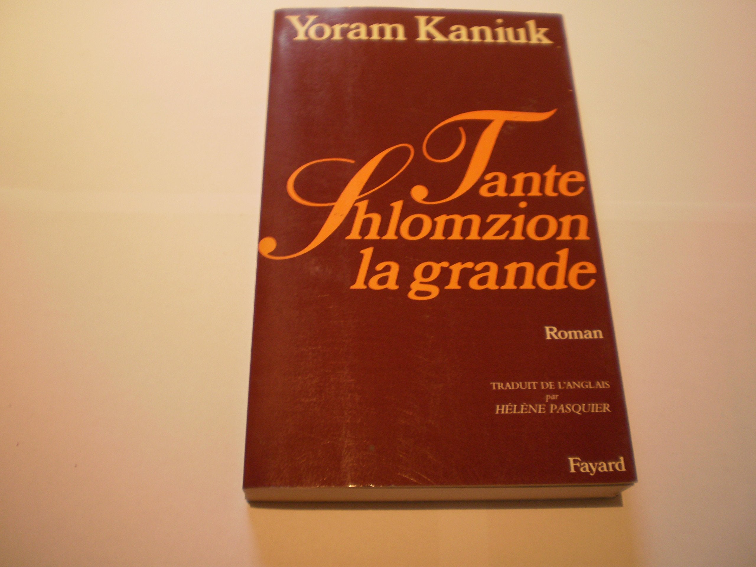 Tante Shlomzion la Grande book