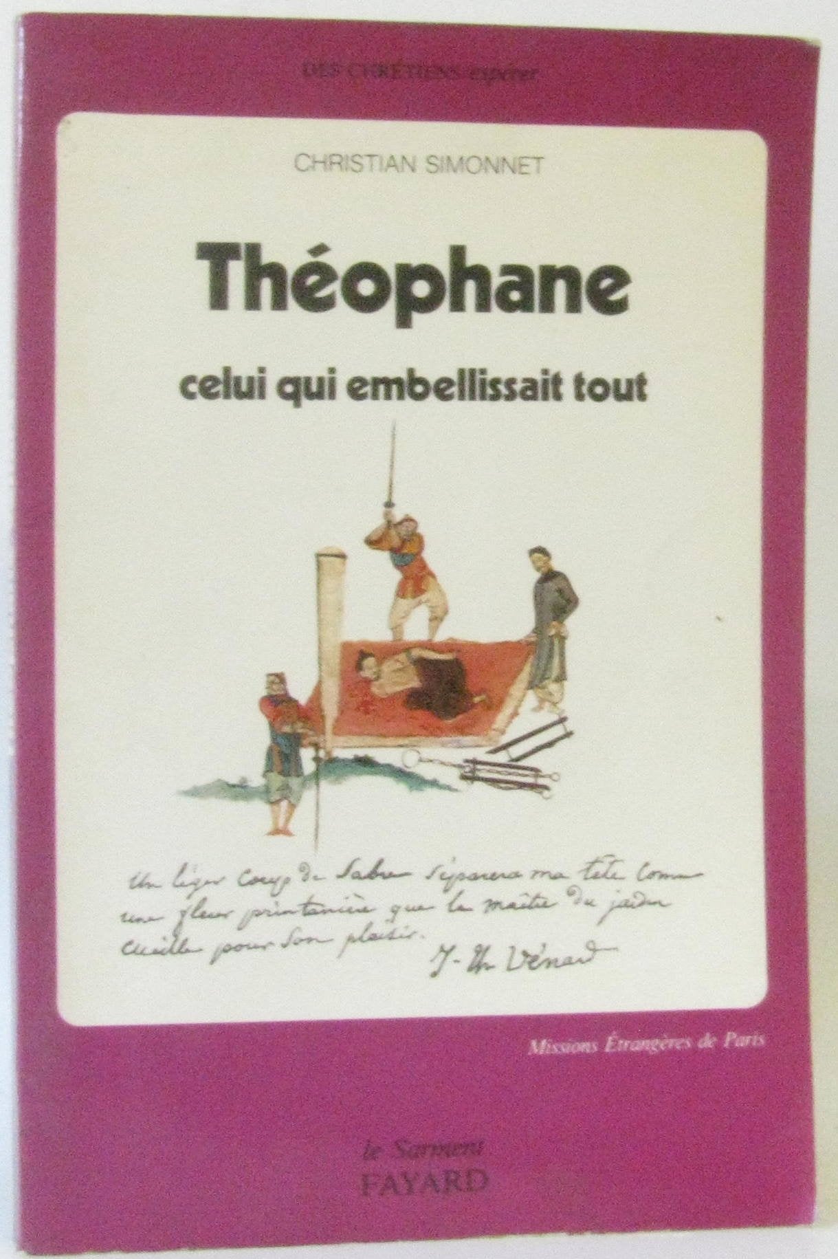 Theophane : celui qui embellissait tout Books
