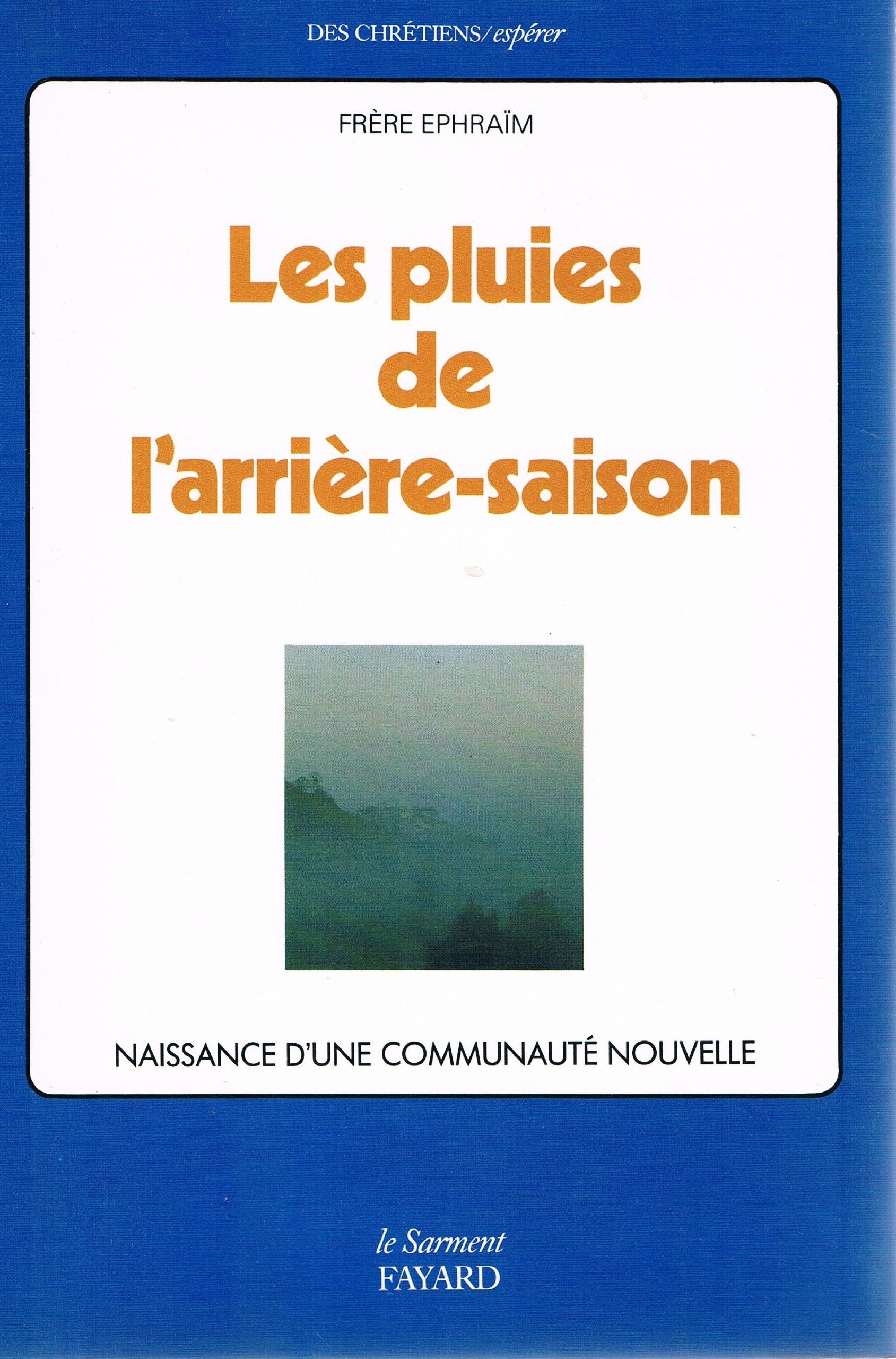 Les Pluies de l'arrière-saison Books