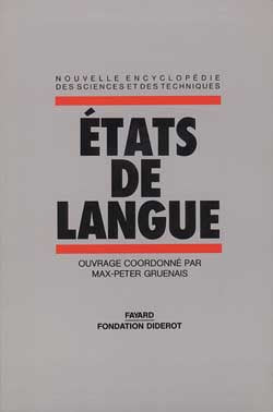 Etats de langue : peut-on penser une politique linguistique ? book