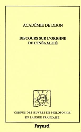 Les Discours sur l'origine l'inégalité; 1754 book