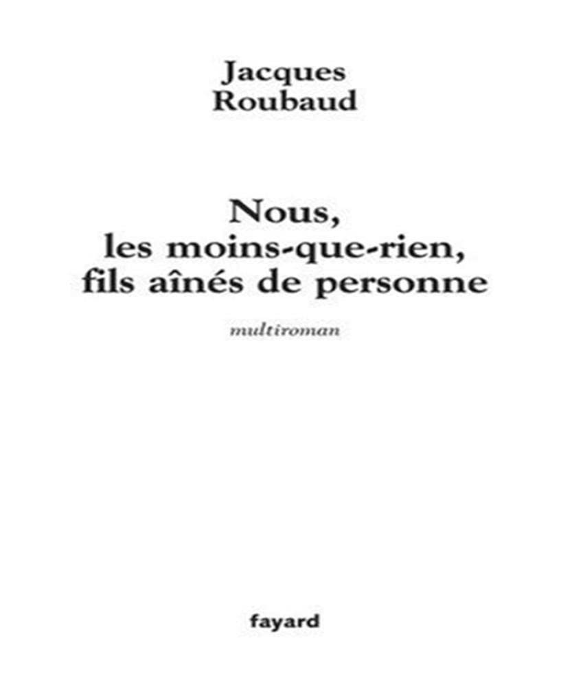 Nous, les moins-que-rien, fils aînés de personne: 12 (+1) autobiographies Contemporary literature