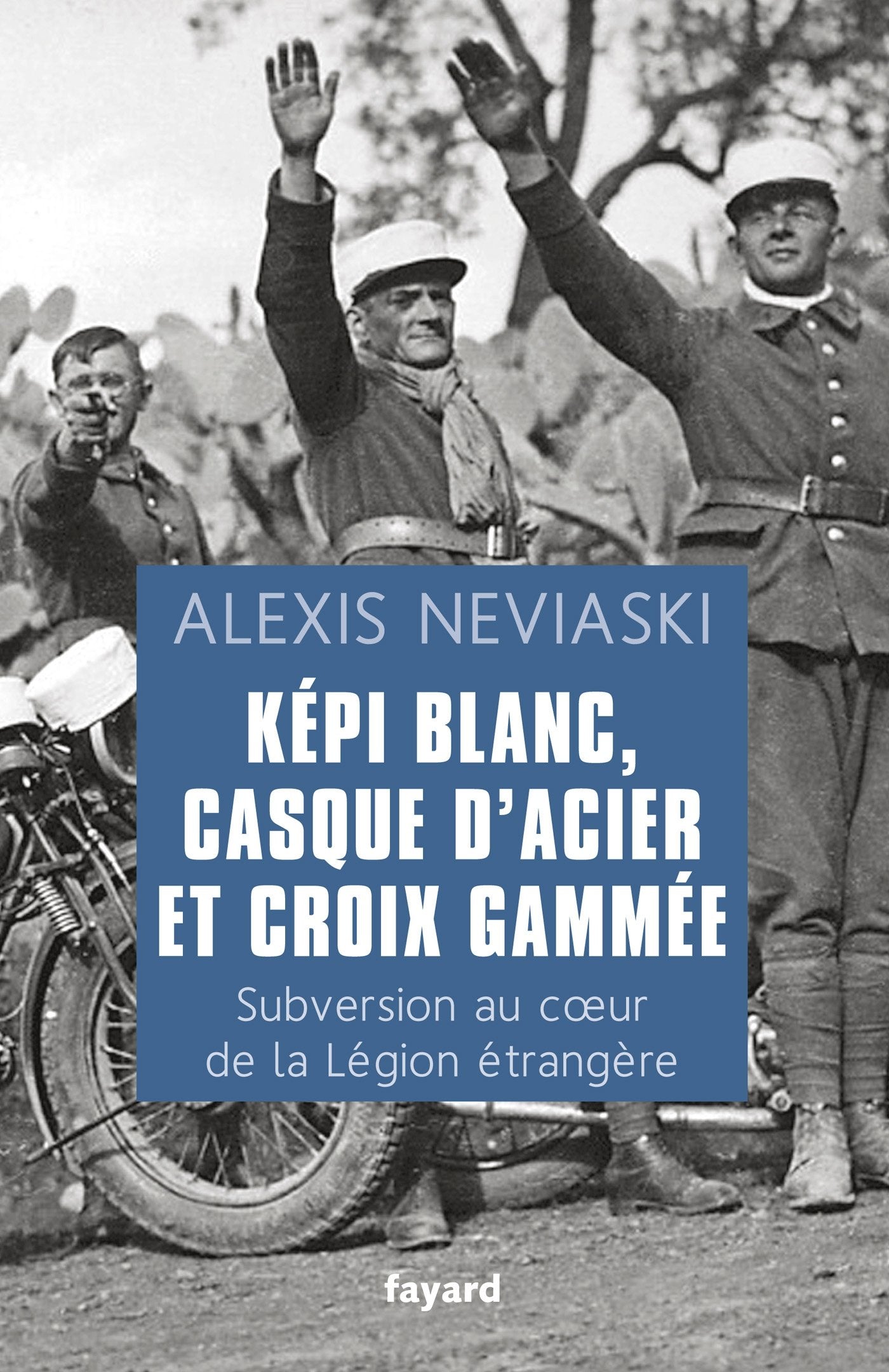 Képi blanc, casque d'acier et croix gammée book