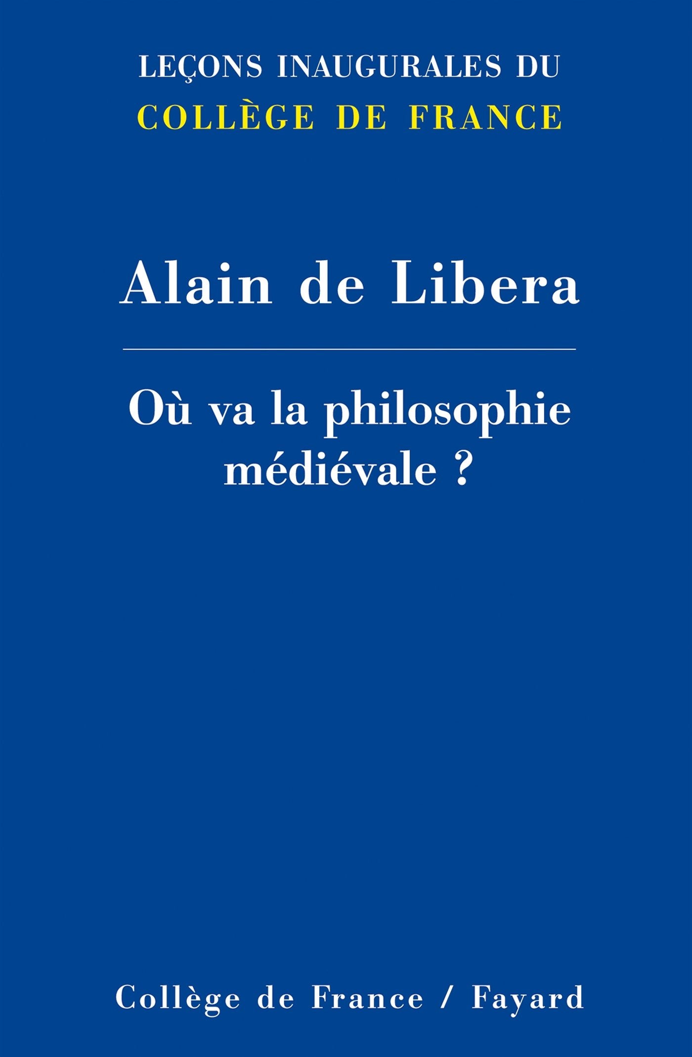Où va la philosophie médiévale ? book