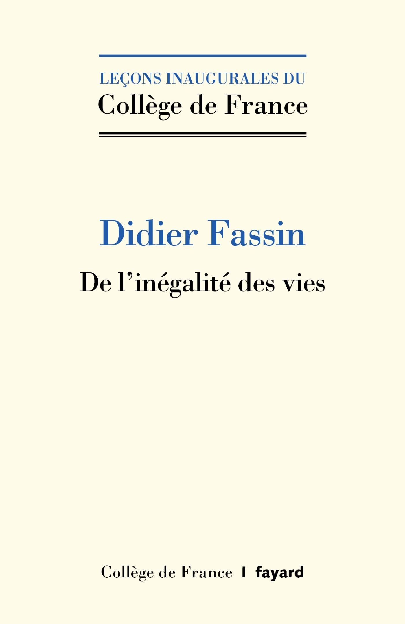 De l'inégalité des vies Essays & Short Stories