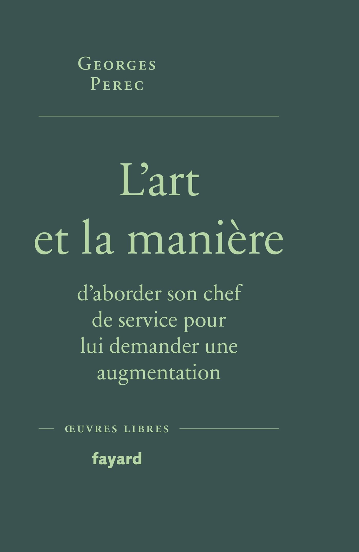 L'art et la manière d'aborder son chef de service pour lui demander une augmentation Essays & Short Stories