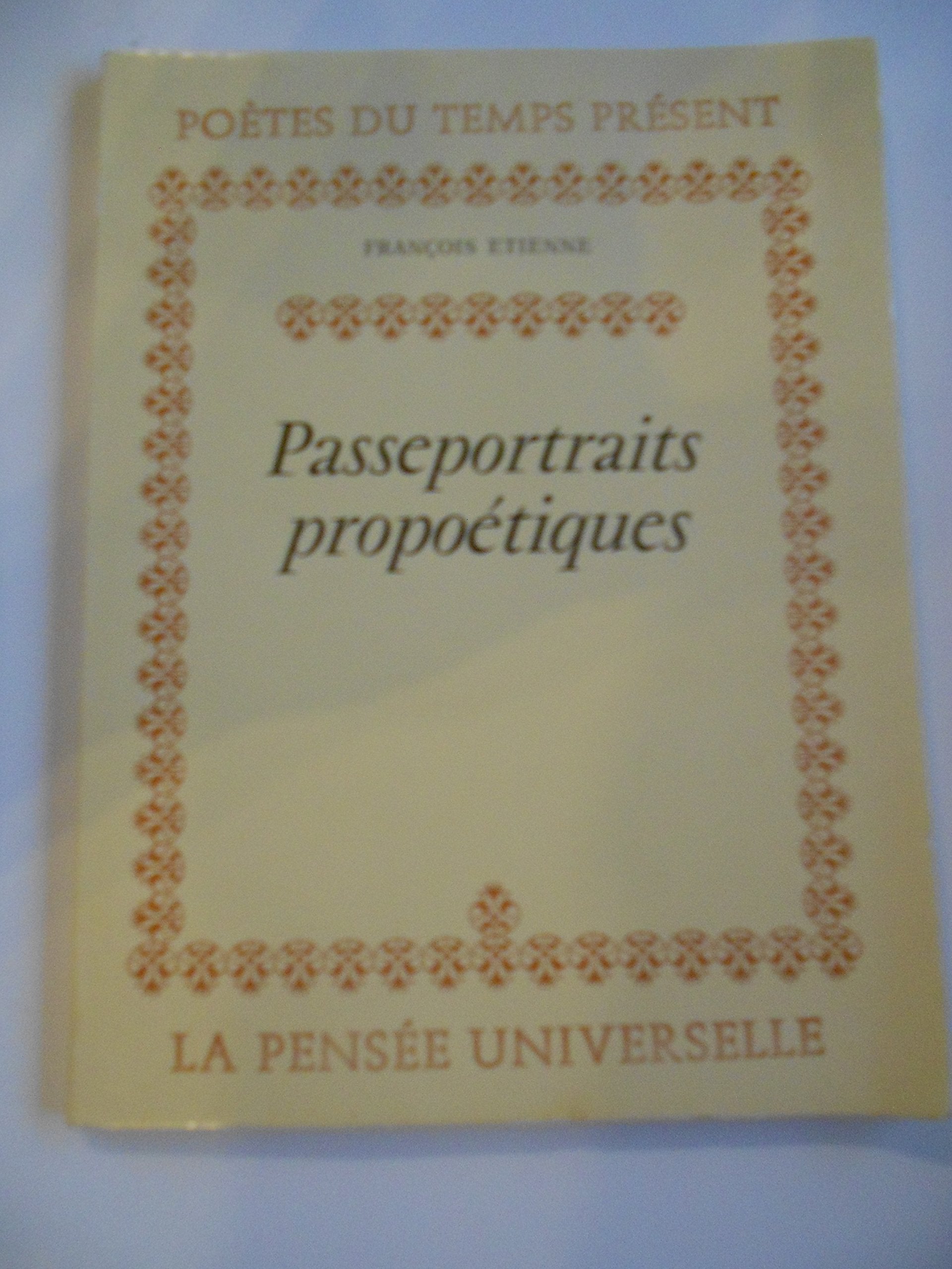 Passeportraits, proproétiques book
