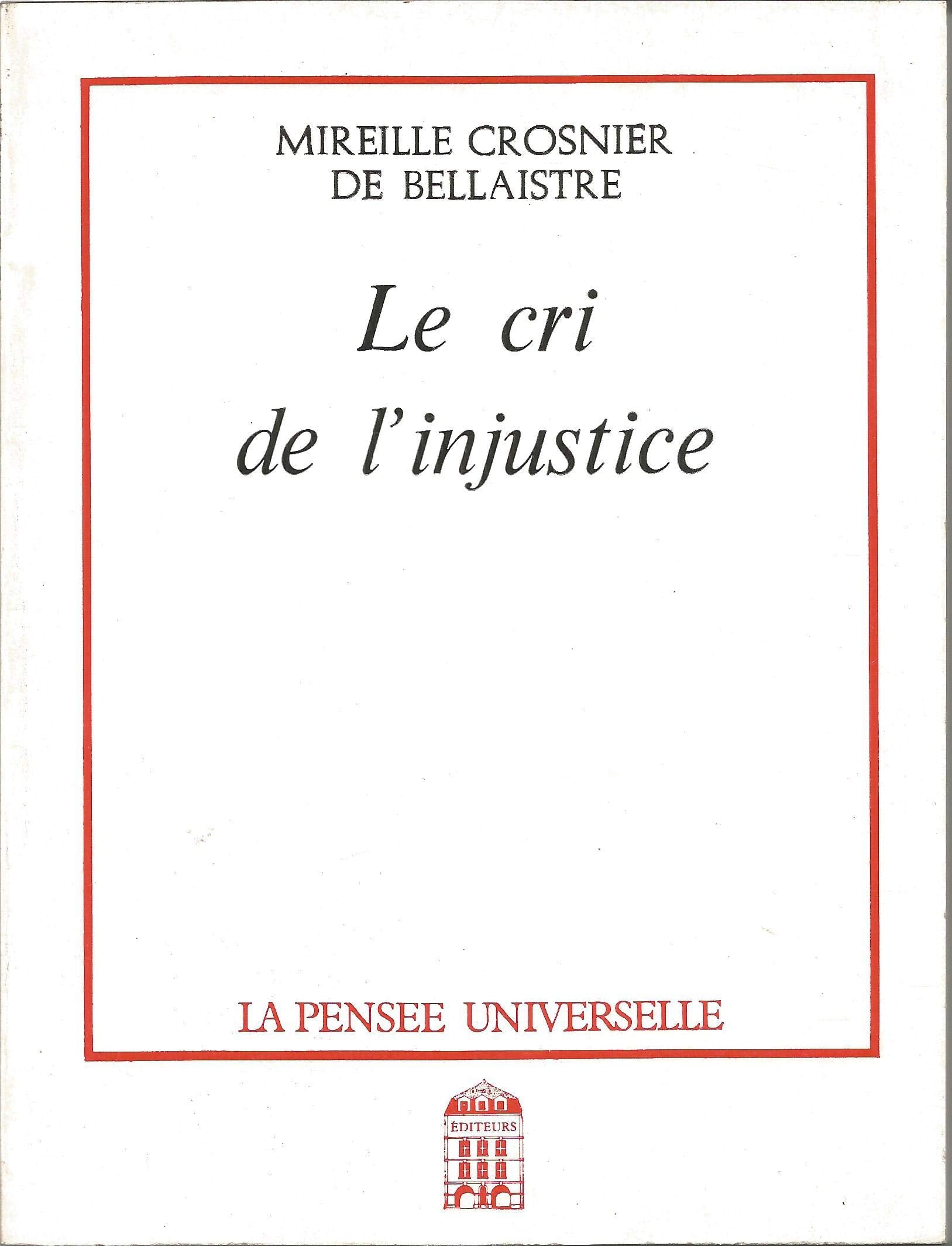 Le Cri de l'injustice book