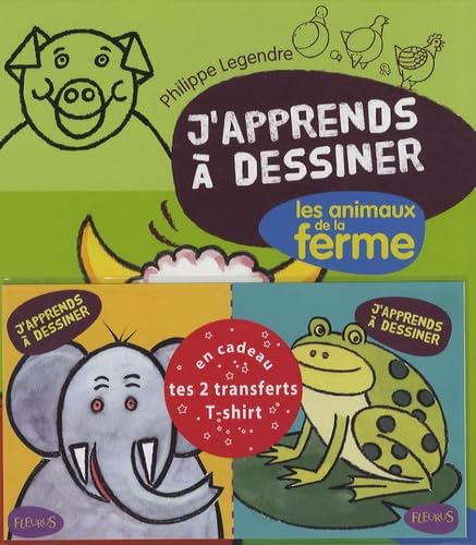 J'apprends à dessiner les animaux de la ferme + 2 transferts pour T-Shirt en cadeau book