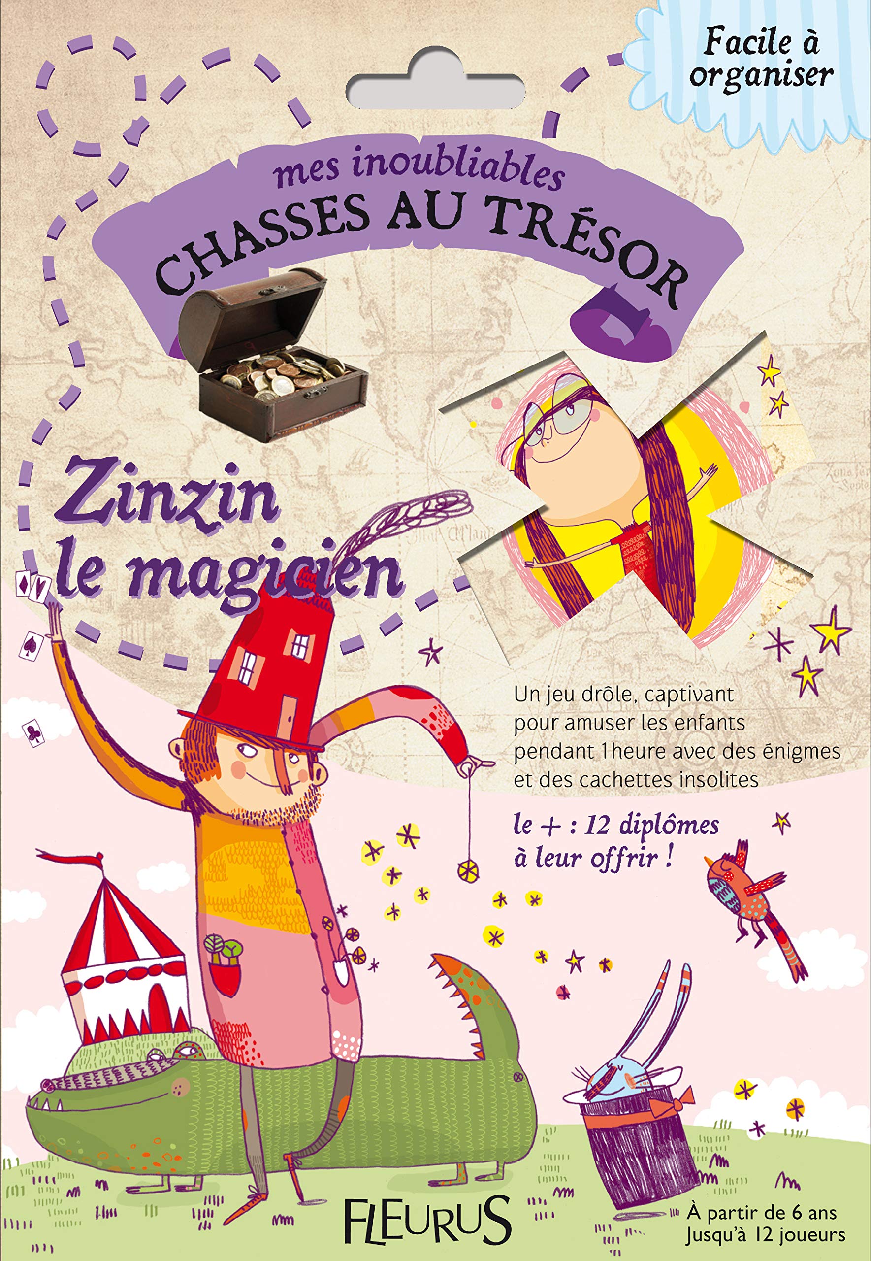 CHASSES AU TRESOR ZINZIN LE MAGICIEN 6-7 ANS book