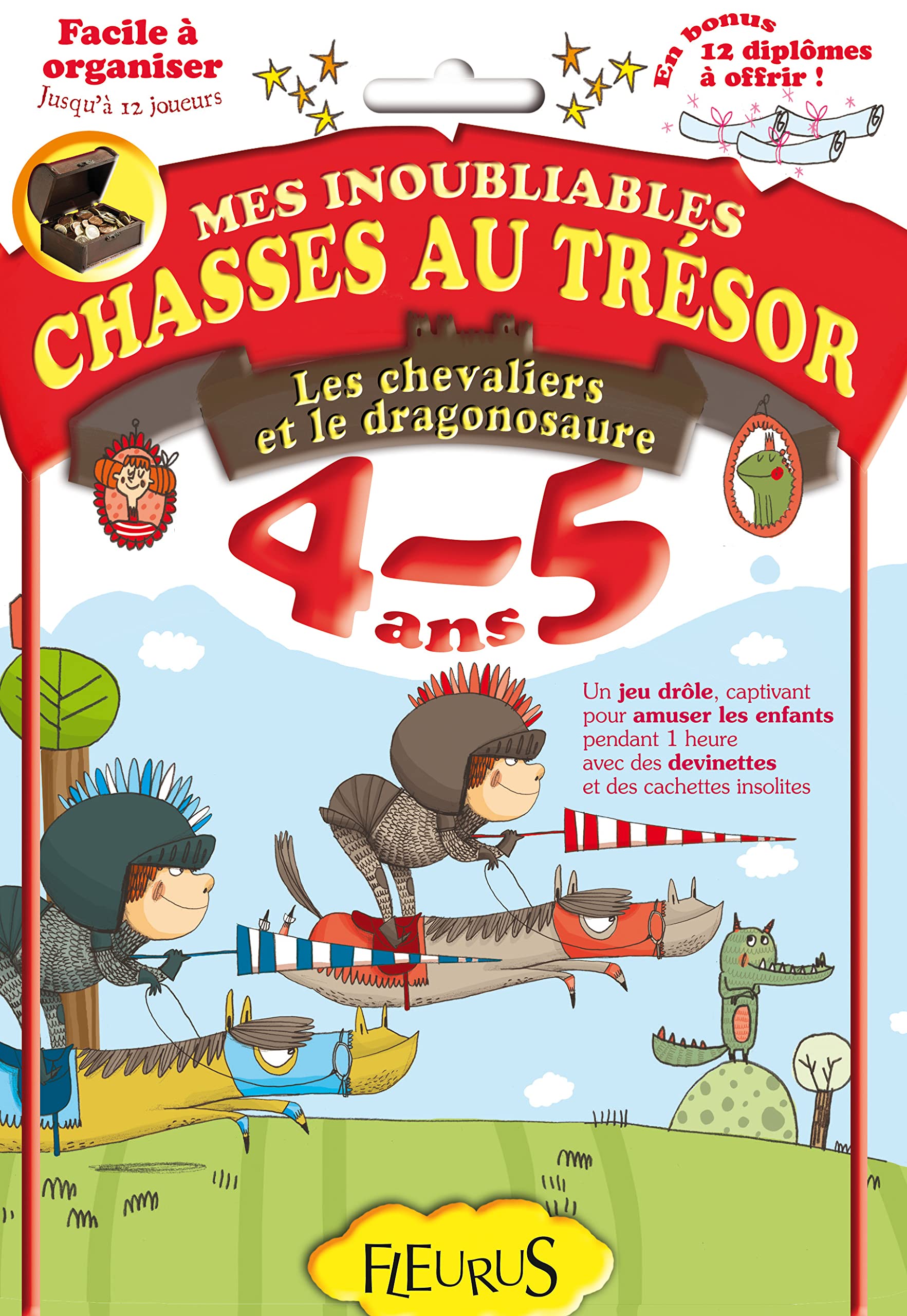 Chasses au trésor - Les chevaliers et le dragonosaure 4/5 ans: Facile à organiser ! book