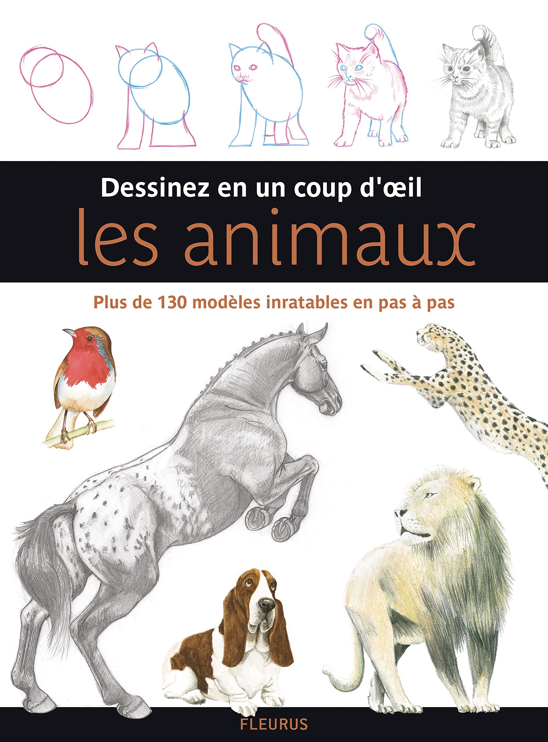 Dessinez en un coup d'oeil les animaux: Plus de 130 modèles inratables en pas à pas Hobbies & Crafts