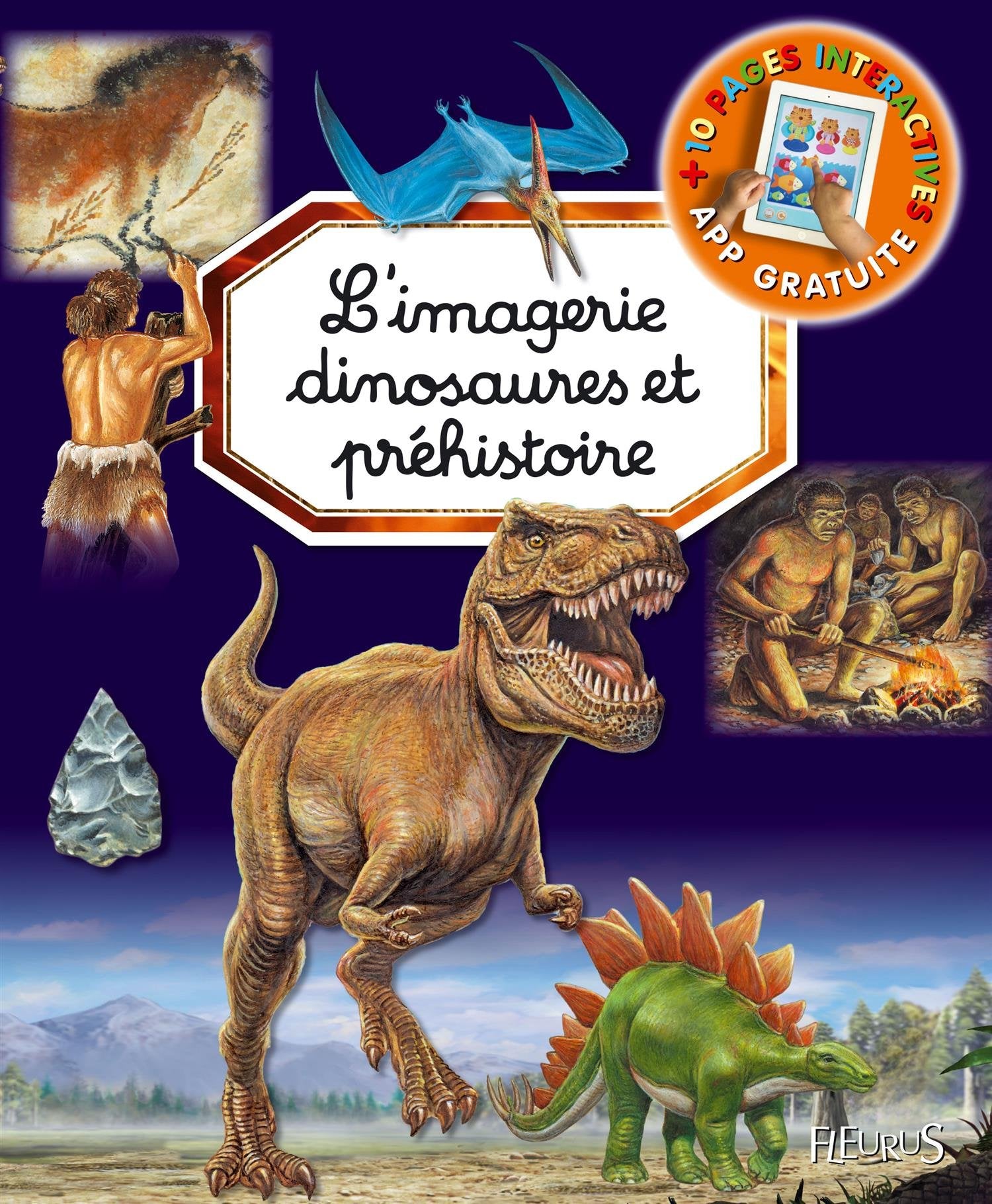 L'imagerie dinosaures et préhistoire (interactive) Children's books