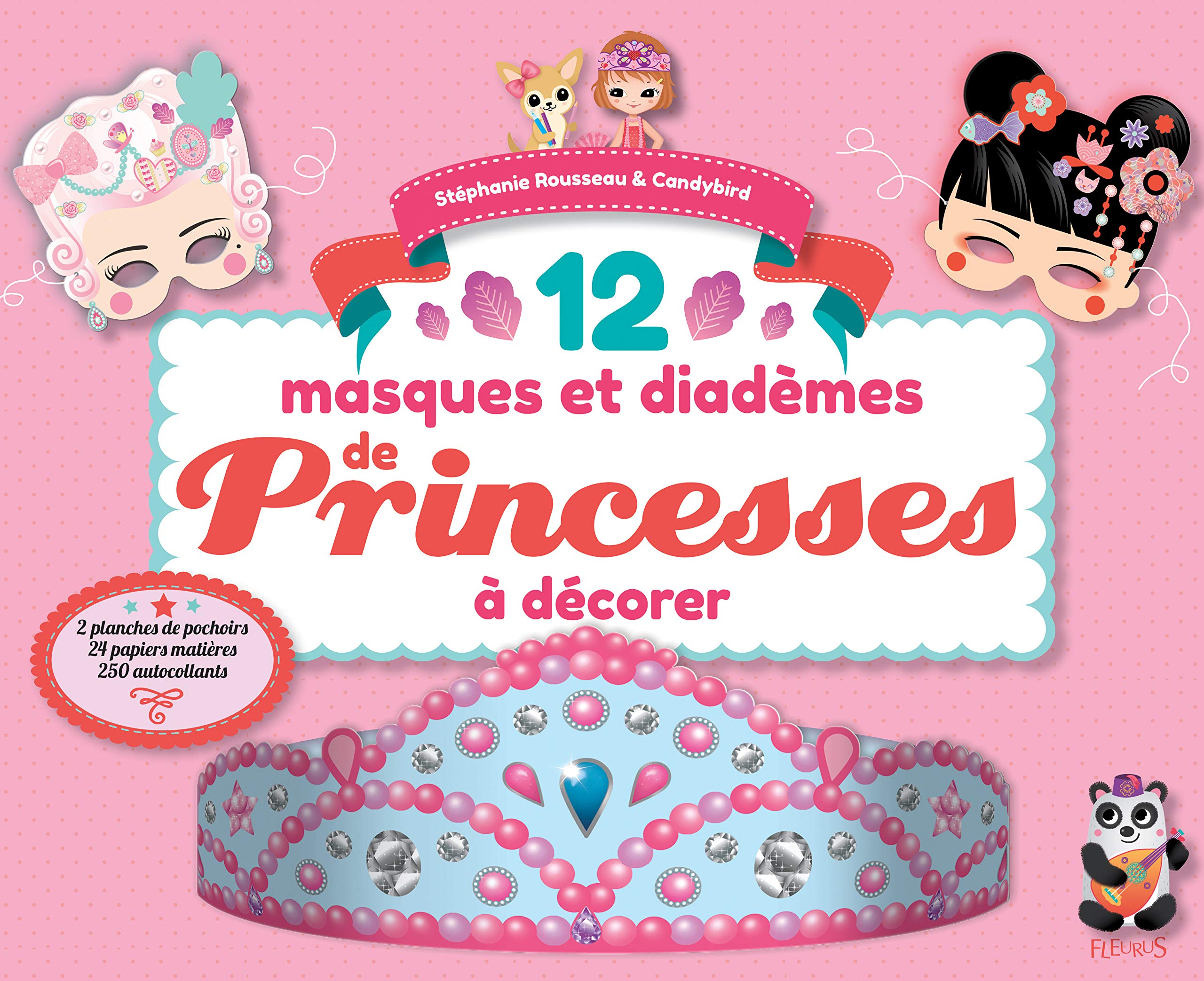 12 masques et diadèmes de princesses à décorer book