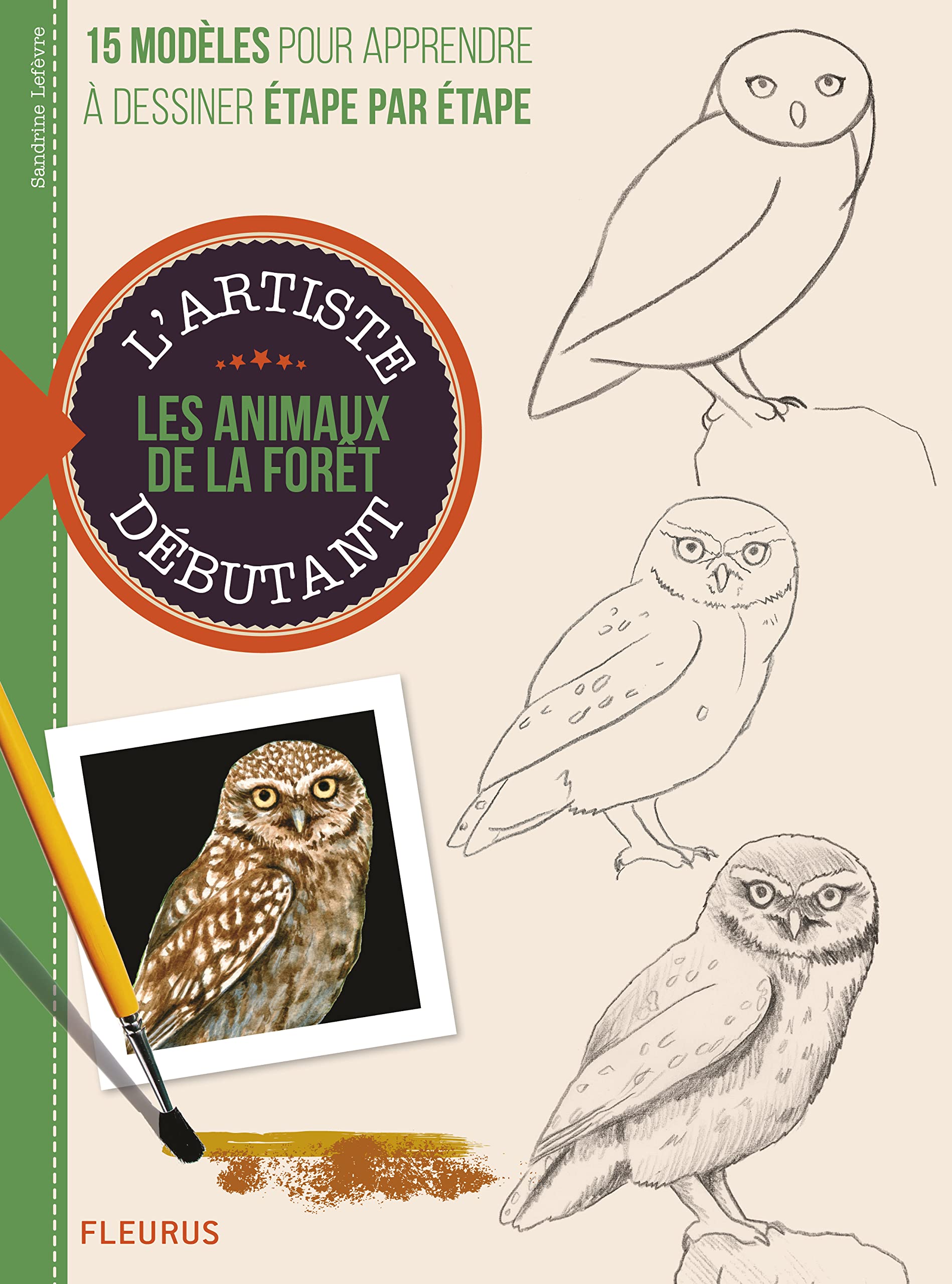 Les animaux de la forêt: 15 modèles pour apprendre à dessiner étape par étape Film, Art & Culture