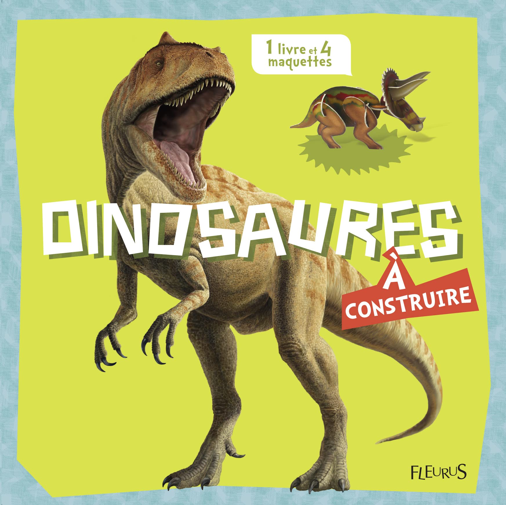 Dinosaures à construire: 1 livre et 4 maquettes book