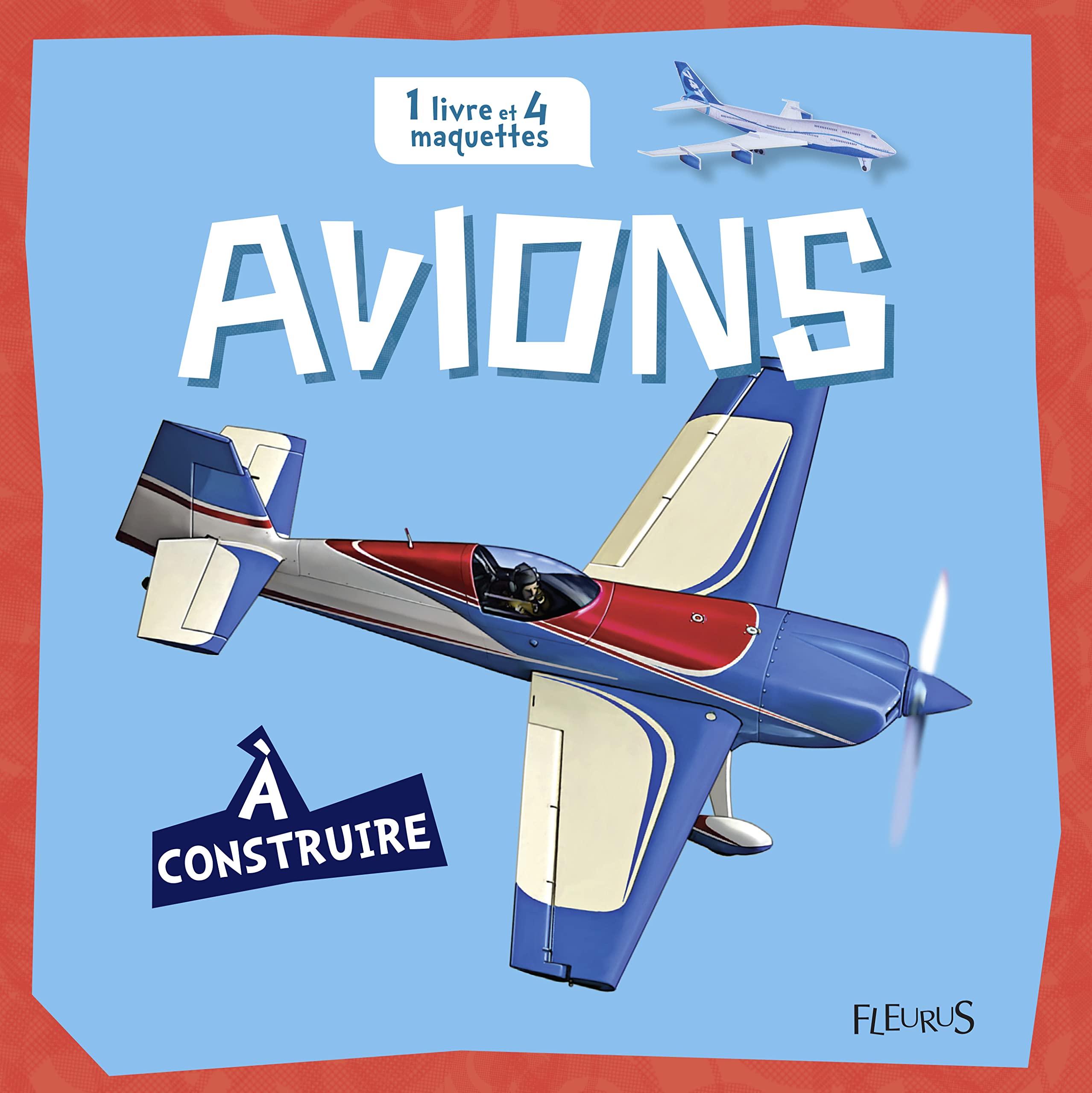 Avions à construire: 1 livre et 4 maquettes book