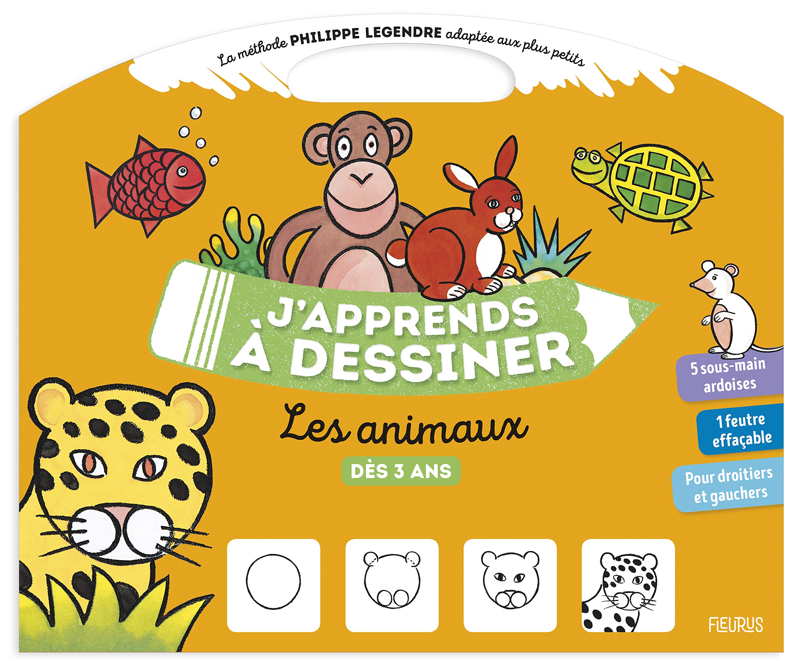 J apprends à dessiner les animaux dès 3 ans (pochette) book