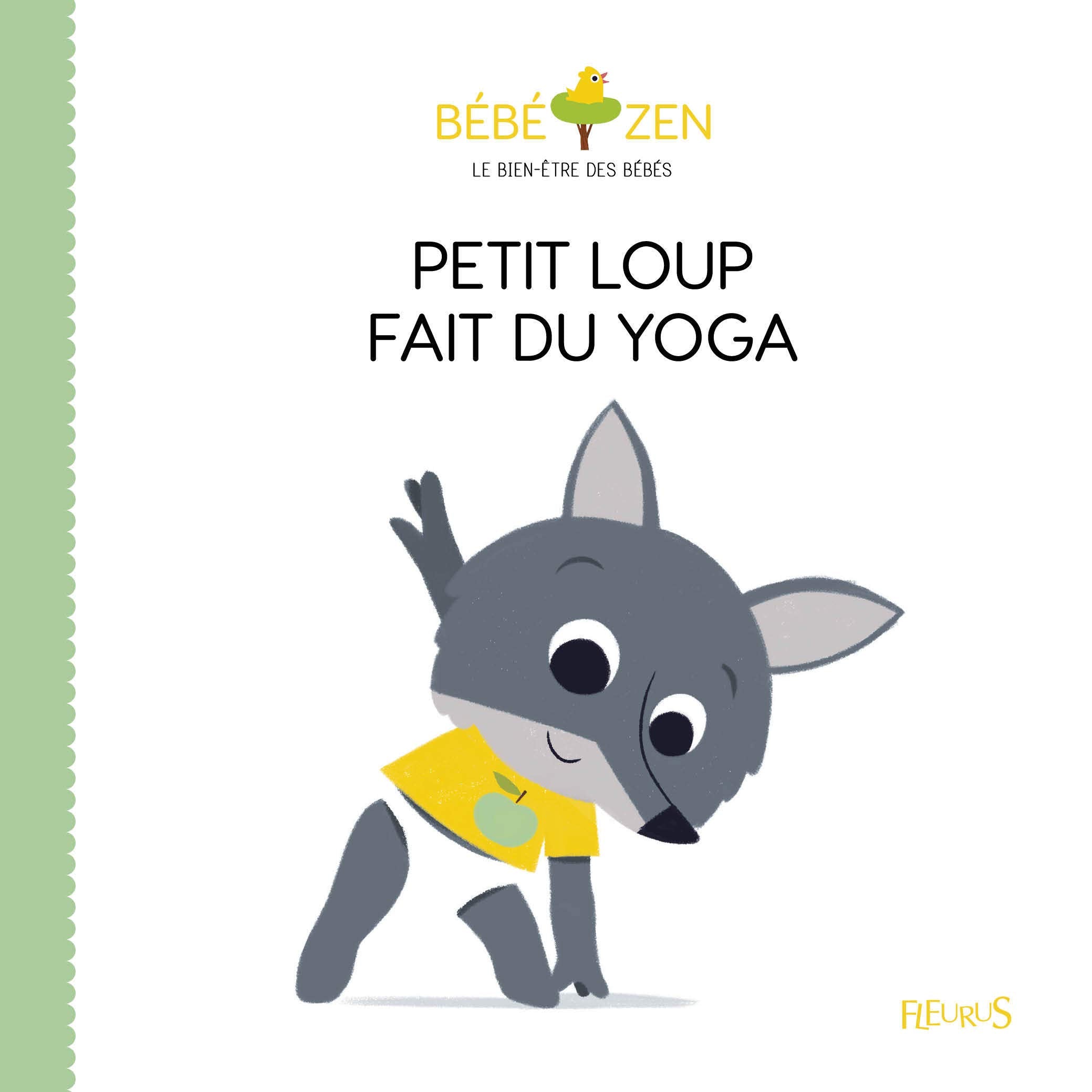 Petit loup fait du yoga book