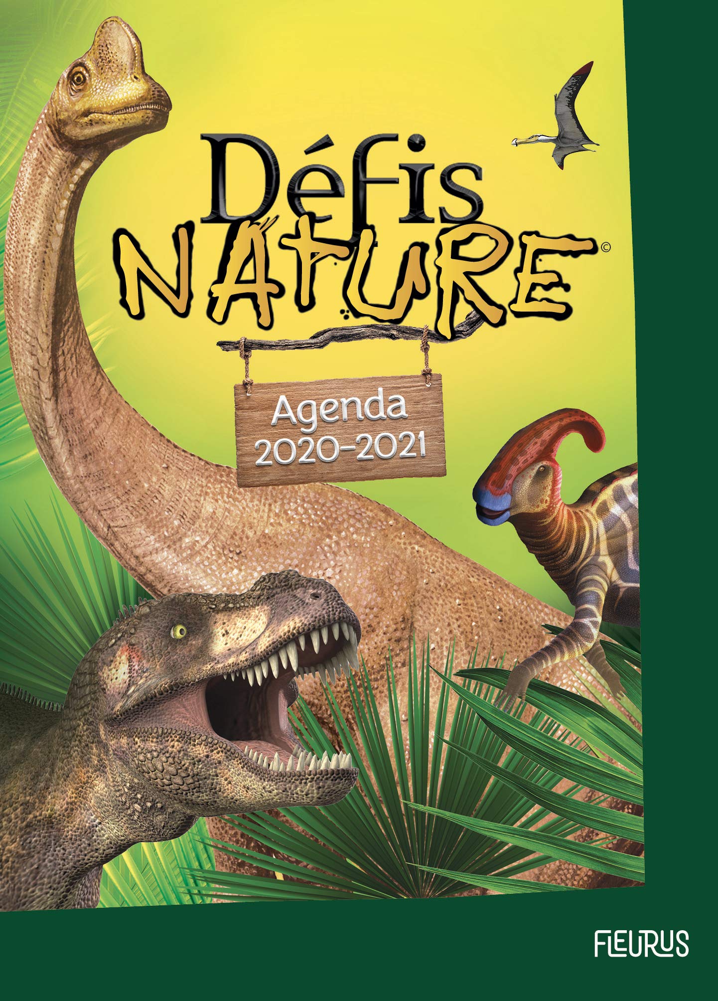 Agenda Défis Nature 2020-2021: Avec 1 marque-page T. rex Children's books