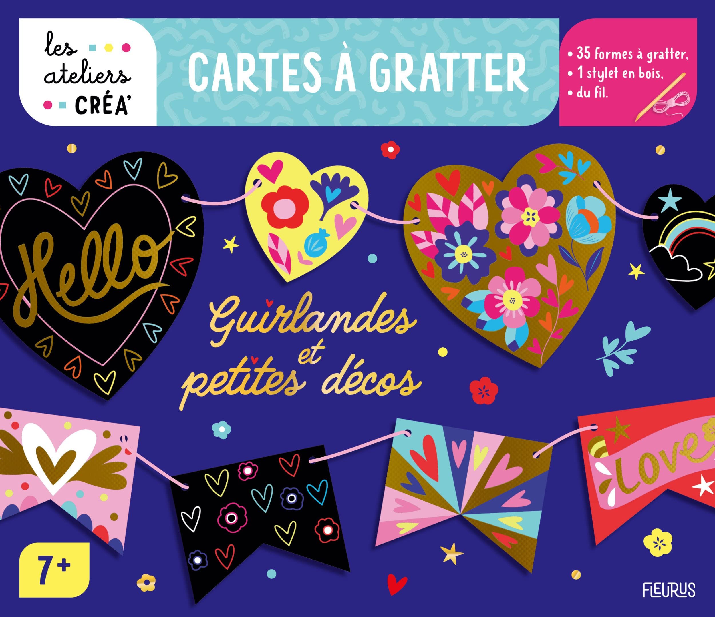 Mes cartes à gratter - guirlandes et petites décos Non-fiction