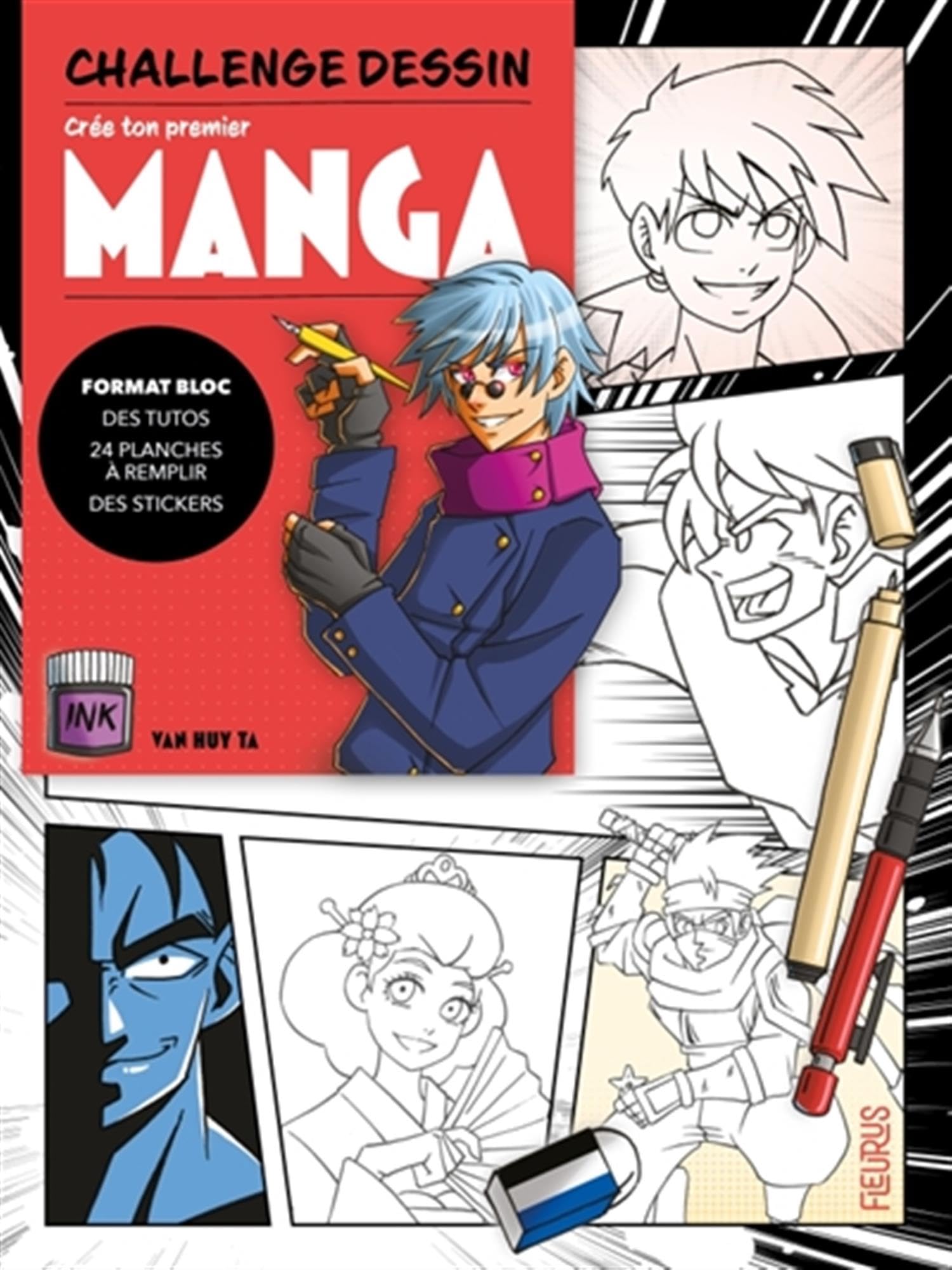 Bloc challenge dessin - Crée ton premier manga !! Non-fiction