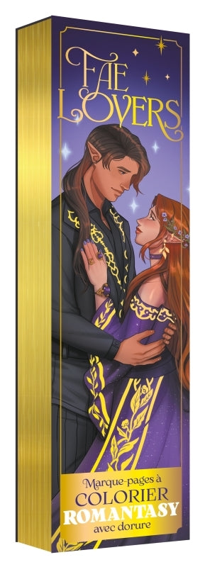 Fae lovers : marque-pages à colorier romantasy avec dorures Hobbies & Crafts