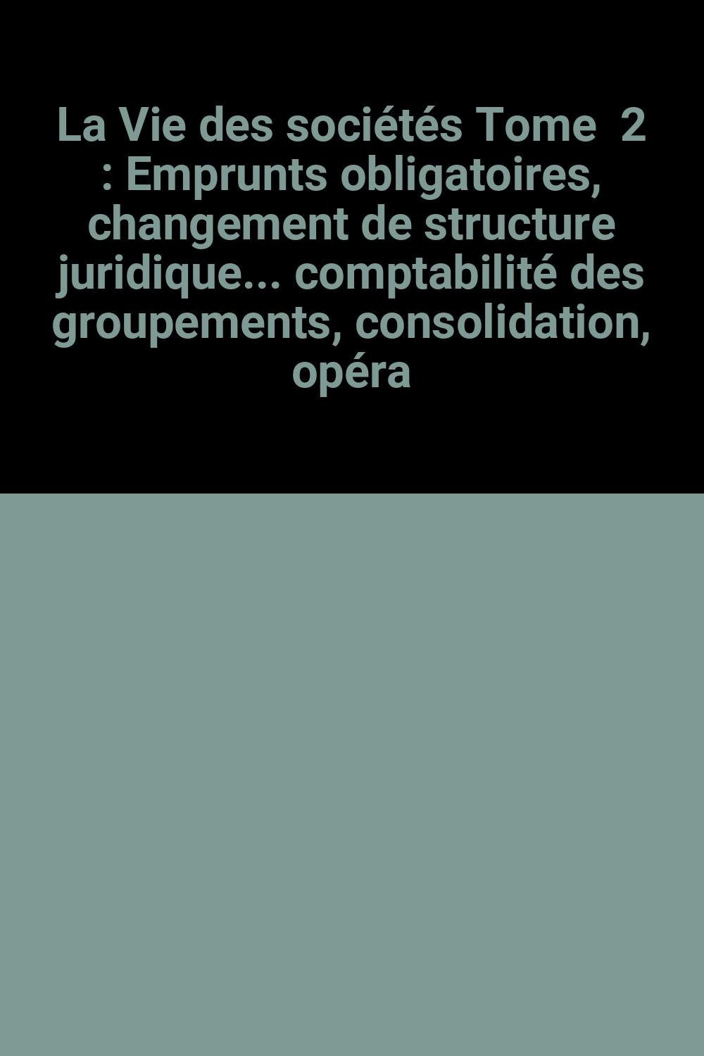 La Vie des sociétés : problèmes comptables. Vol. 2-1 book